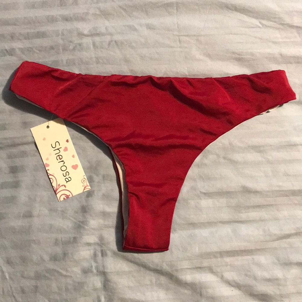 High Waisted Cheeky Bikini Bottom NWT